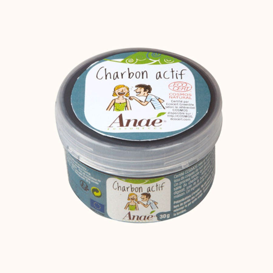 Charbon actif en poudre biologique Anae 30 g (1,05 oz) 