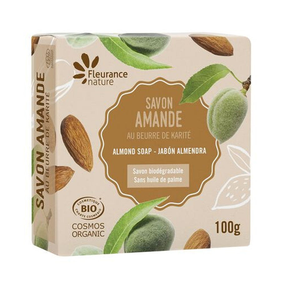 Fleurance Nature Almond Soaps with Organic Shea Butter 100g (3.52 oz)