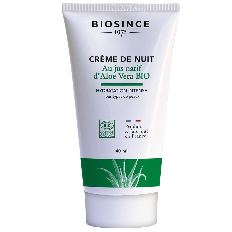 Crème de nuit à l'aloe vera Bioes depuis 1975, 40 ml 