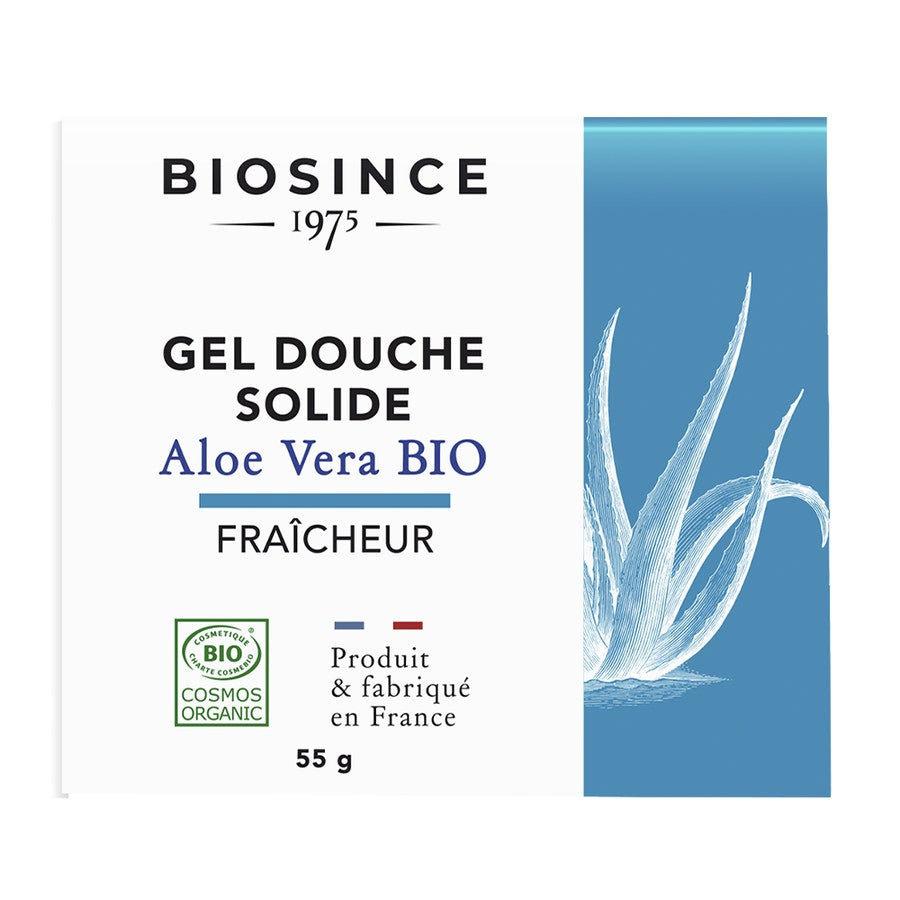 Bio Since 1975 Solide Shower Gel Aloe Vera Bio Freshness 55g (1.94 oz)