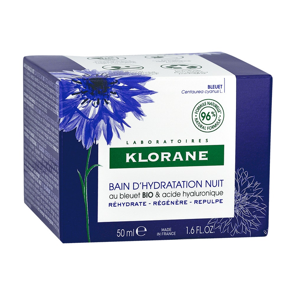Klorane Night Hydration Bath Water Sleeping Mask with Organic Cornflower 50ml (1.69floz)
