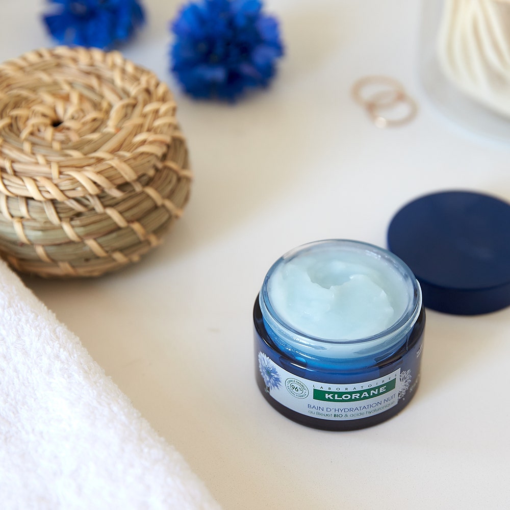 Klorane Night Hydration Bath Water Sleeping Mask with Organic Cornflower 50ml (1.69floz)