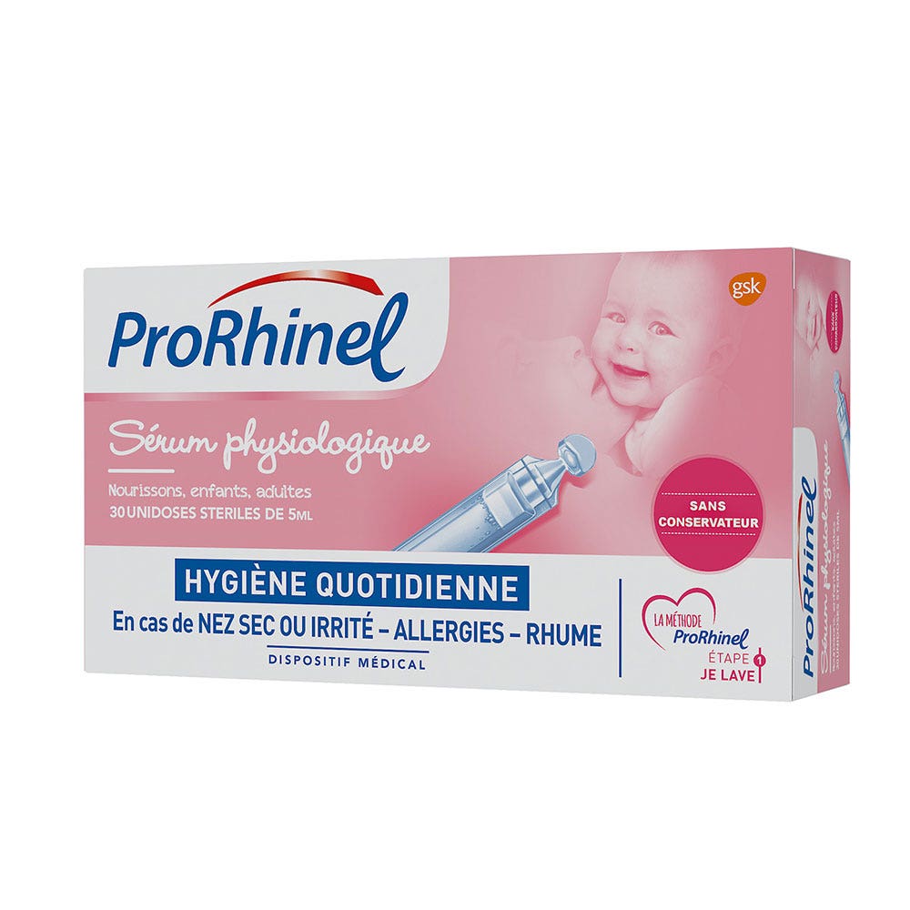 Prorhinel Physiological Serum Infants, Children and Adults 30 single doses of 5ml (0.17fl oz)