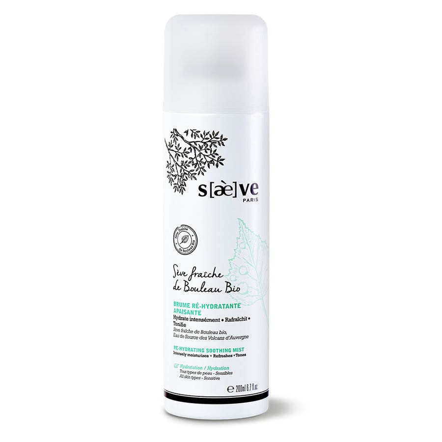 Saeve Brume réhydratante apaisante de Seve de Birch Bioes 200 ml (6,76 fl oz) 