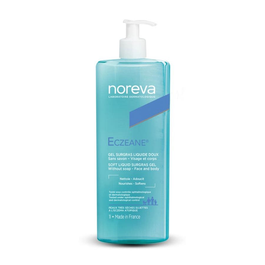 Noreva Eczeane Gel Doux Liquide Ultra-Riche 1 L (33,81 fl oz) 