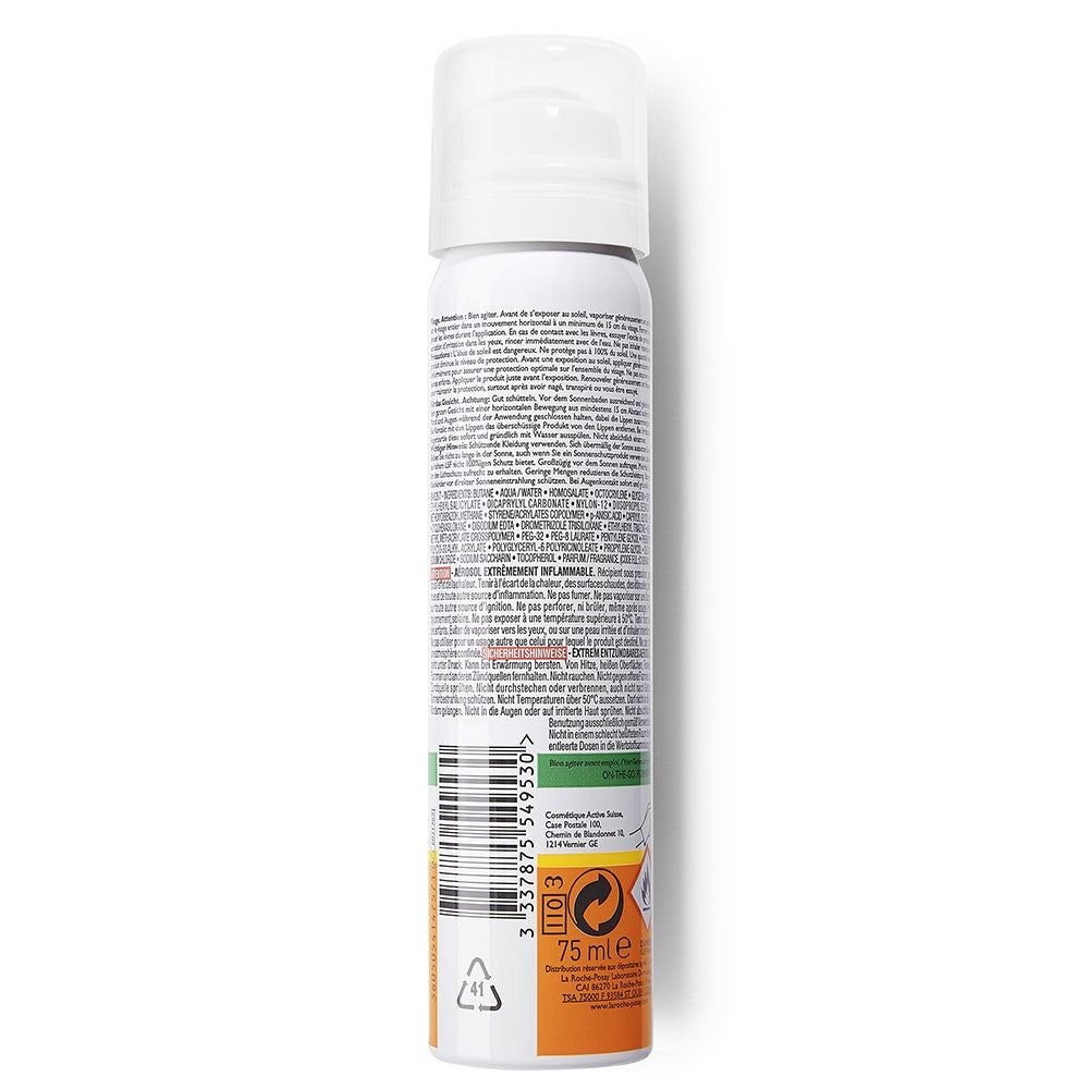 La Roche-Posay Anthelios Anti-shine SPF50+ sun mist sensitive skin 75ml (2.54fl oz)