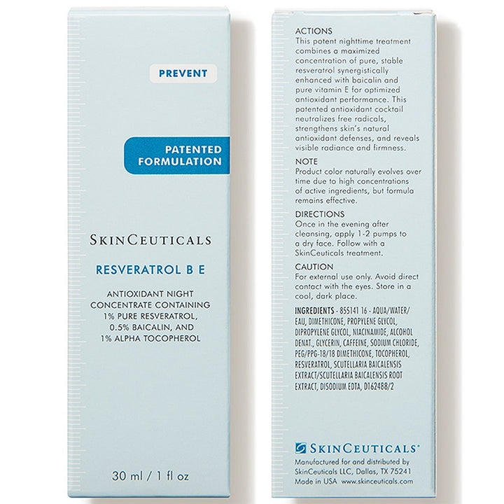 Skinceuticals Prevent Resveratrol B E Antioxydant Night 30ml (1.01fl oz)