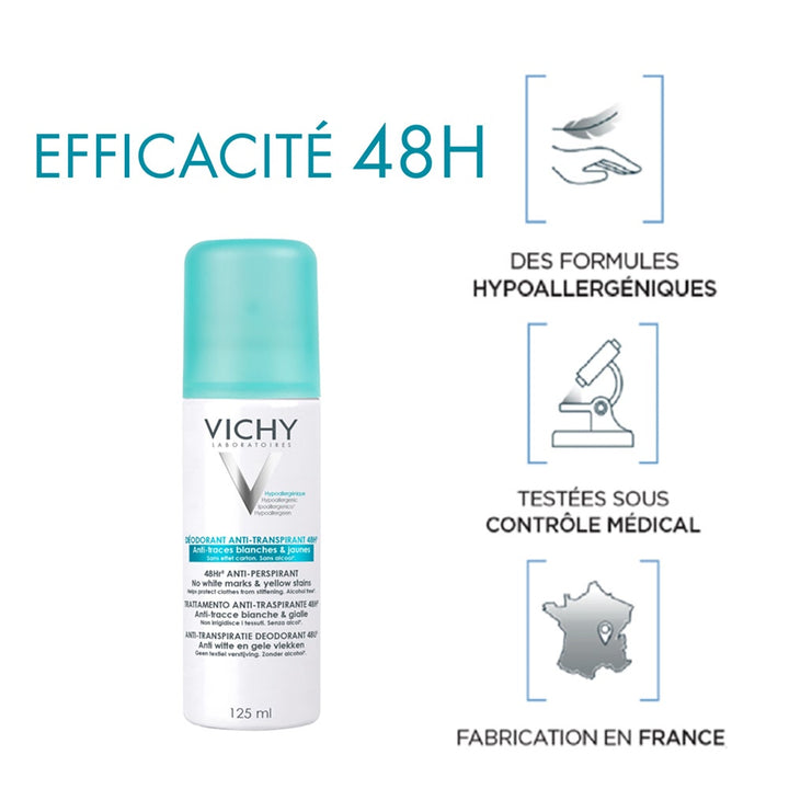 Vichy Deodorants Anti Perspirant 48 H Spray 2x125ml (4.23fl oz)