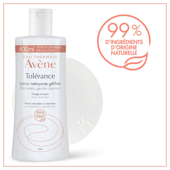 Avène Tolérance Gelled Cleansing Lotion for Sensitive Skin 400ml (13.52fl oz)