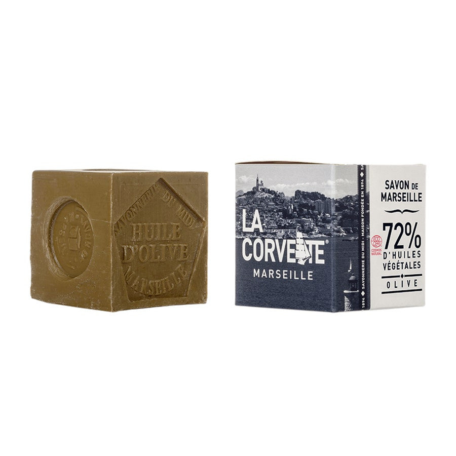 La Corvette Olive Marseille Soap Cube 500g