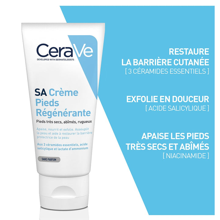 Cerave Body SA Repairing foot cream for very dry damaged rough skin 88ml (2.98fl oz)