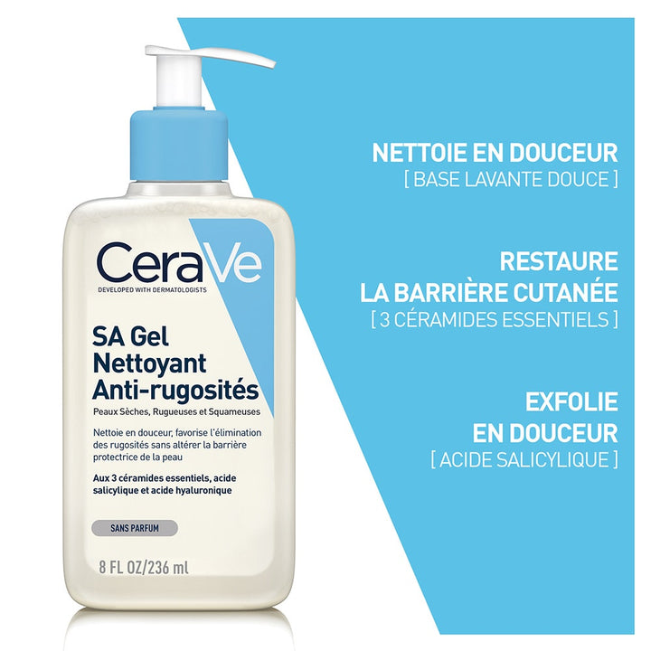 Cerave Body SA Cleansing Gel Salicylic Acid Dry and Rough Skin 236ml (7.98fl oz)