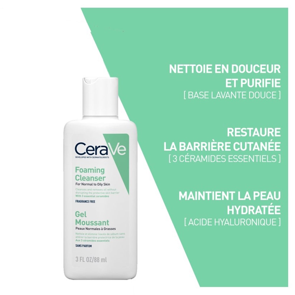 CeraVe Foaming Cleanser for Normal to Oily Skin
