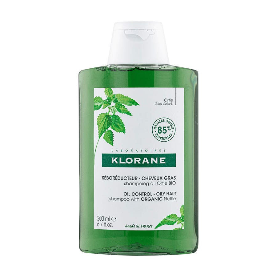 Shampooing Klorane Oil Control à l'extrait d'ortie, formule sébo-réductrice 