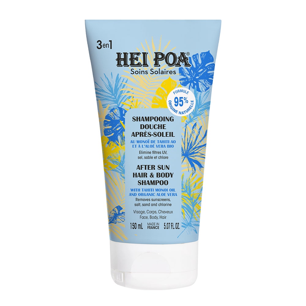Hei Poa Sun Care 3-in-1 After-Sun Shower Shampoo 150ml (5.07fl oz)