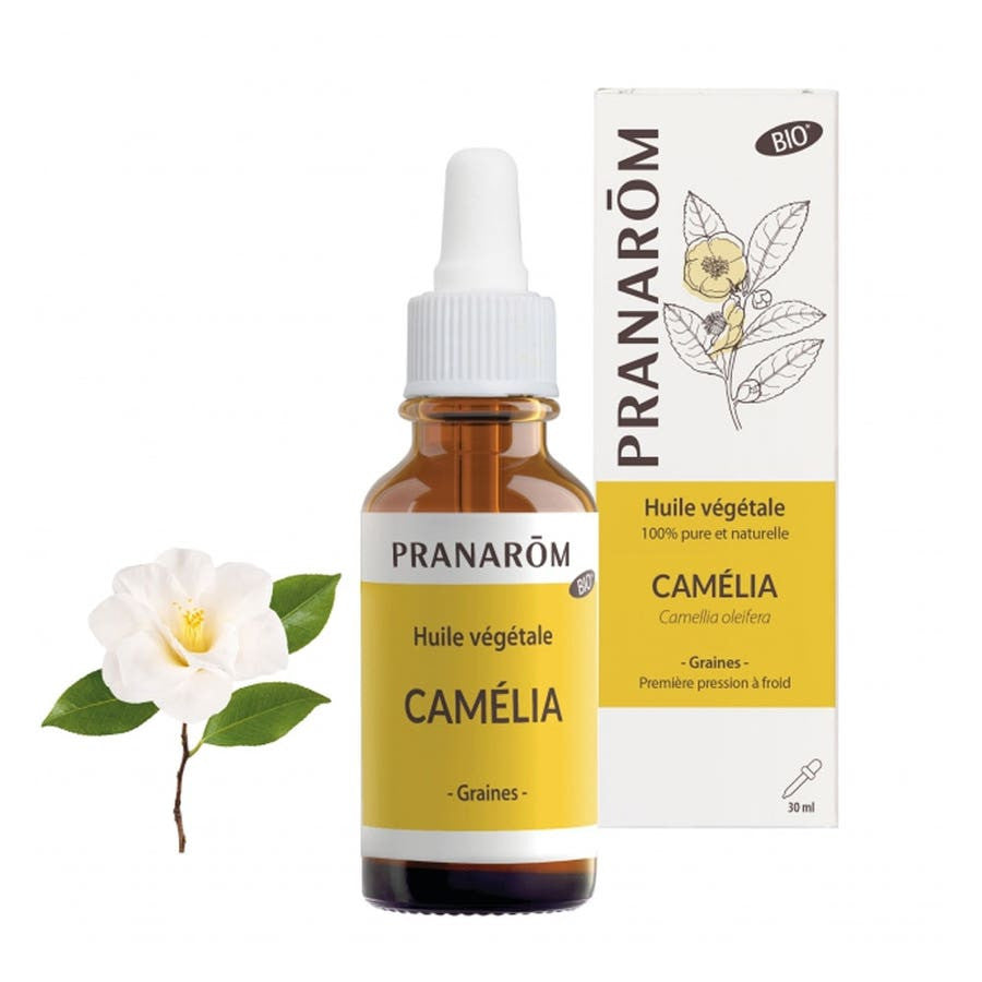 Huile végétale de camélia biologique Pranar™m 30 ml (1,01 fl oz) 