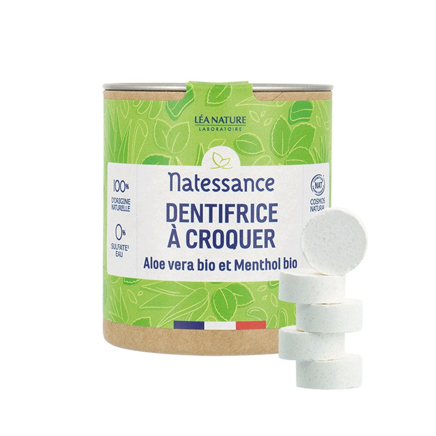 Natessance Fresh Toothpaste 52g with Organic Aloe Vera and Organic Menthol