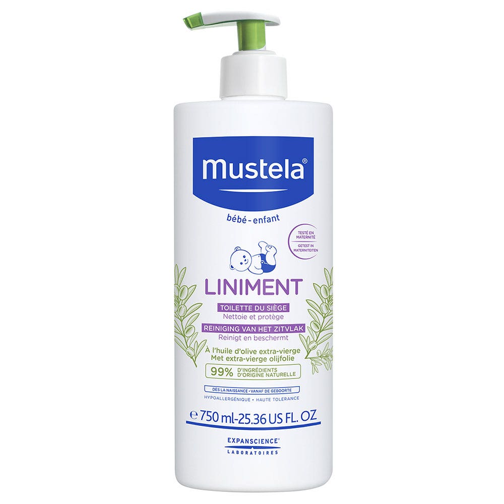 Mustela Liniment with Extra Virgin Olive Oil from Birth 750ml