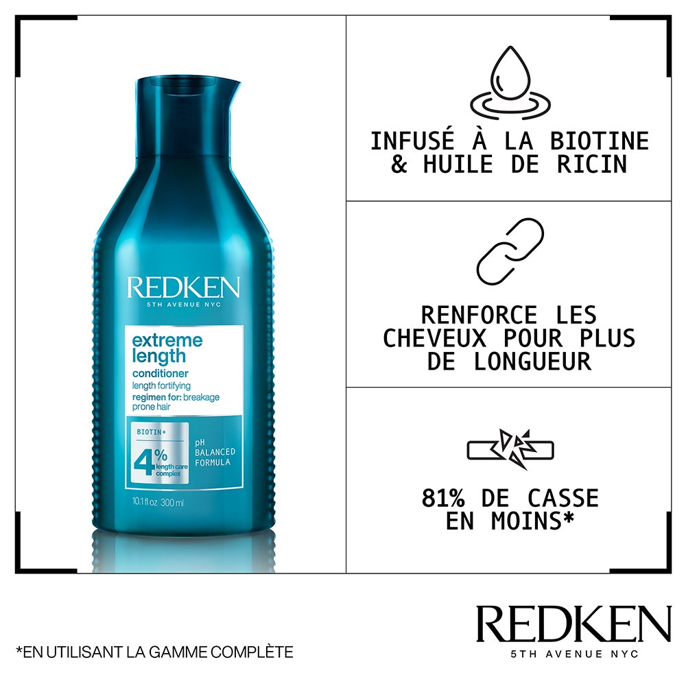 Redken Extreme Length Fortifying conditioner for long hair 300ml (10.14fl oz)