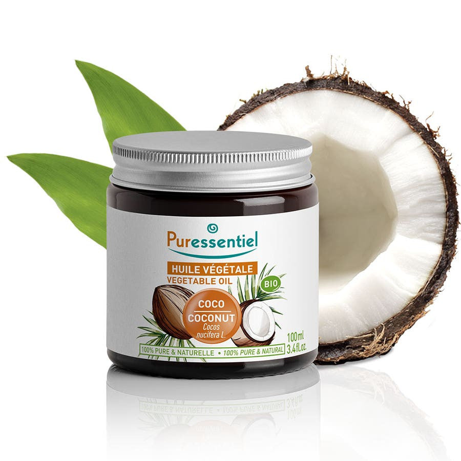 Huile végétale de coco bio Puressentiel 100 ml 