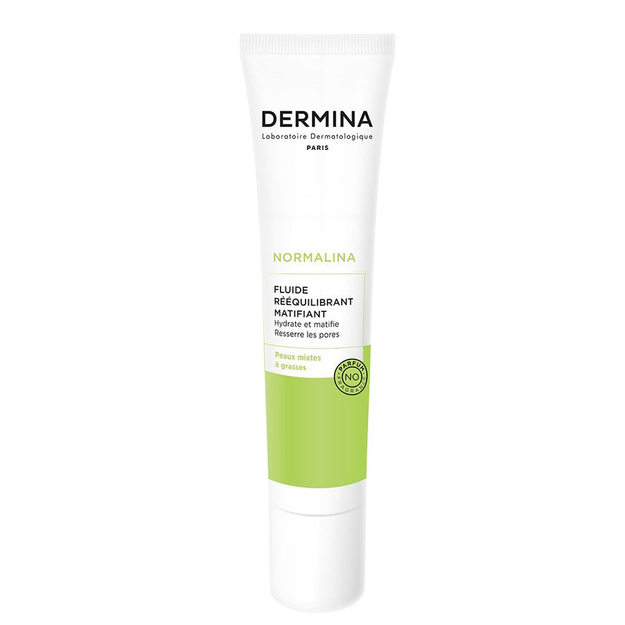 Dermina Normalina Fluide Matifiant Rééquilibrant Peaux Mixtes à Grasses 40 ml (1,35 fl oz) 