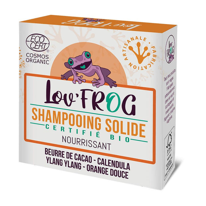 Shampoing Solide Nourrissant Lov'Frog certifié bio 50 g (1,76 oz) 