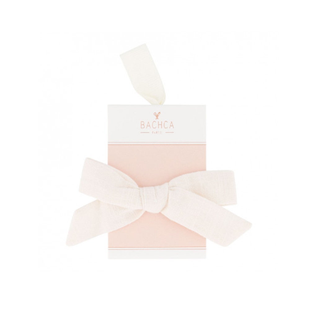 Bachca Crocodile hair clip with ecru bow
