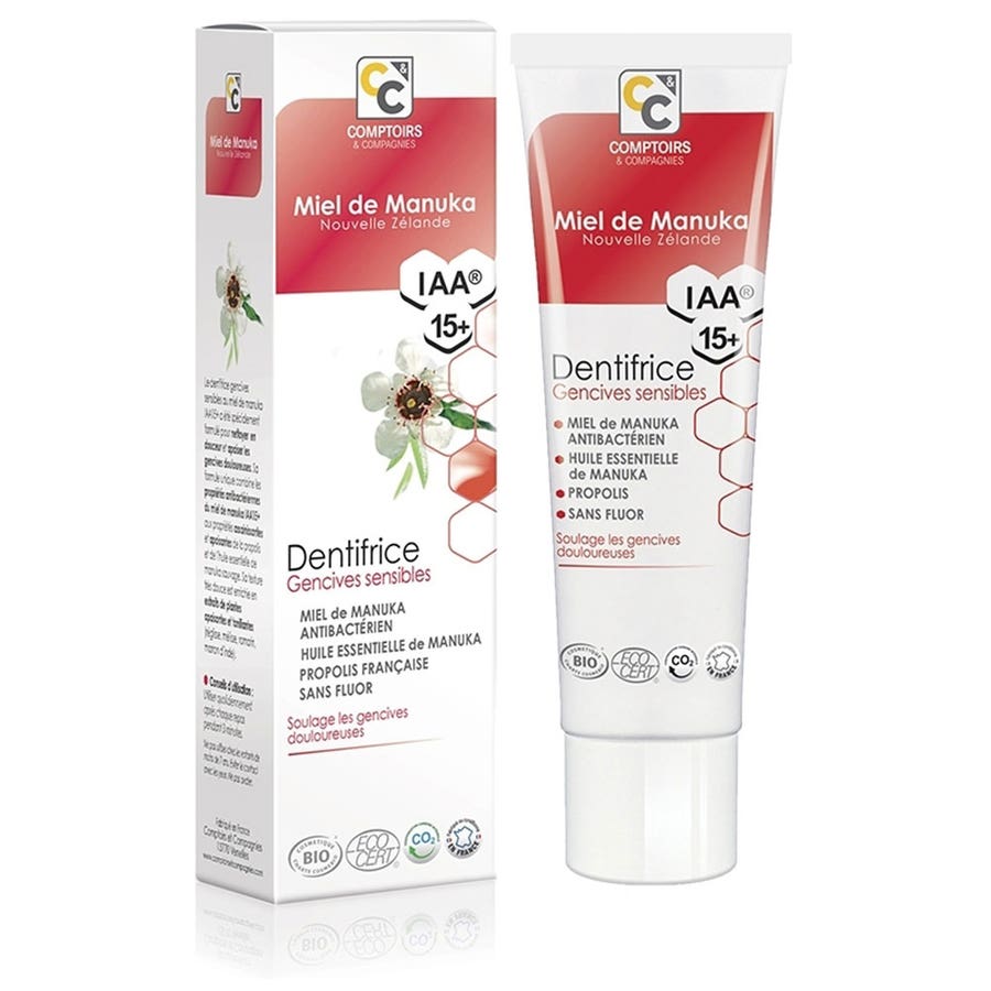 Comptoirs Et Compagnies Manuka Honey Organic Sensitive Gums Toothpaste 75ml (2.53fl oz)