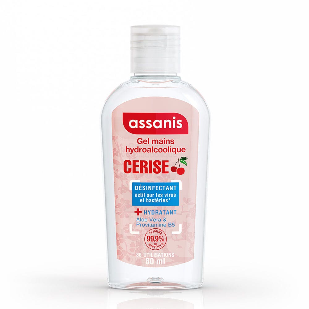 Assanis Perfumed Pocket Sanitizing Gel Cerise 80ml (2.71fl oz)