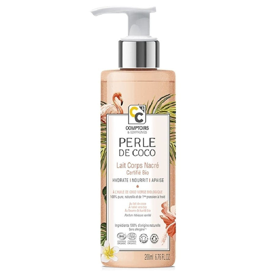 Comptoirs Et Compagnies Perle de Coco Lait Corporel Nacré Bio 200 ml (6.76fl oz) 