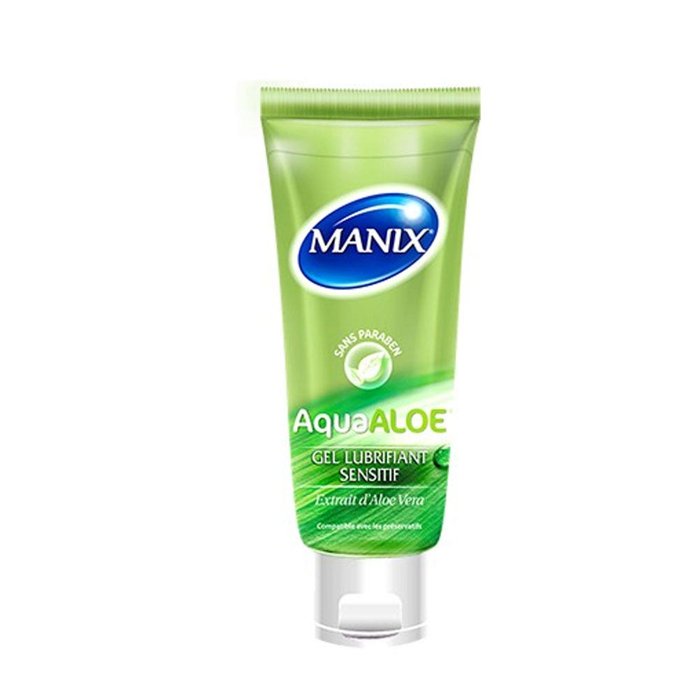 Manix AquaAloe Sensitive lubricating gel 80ml (2.71fl oz)