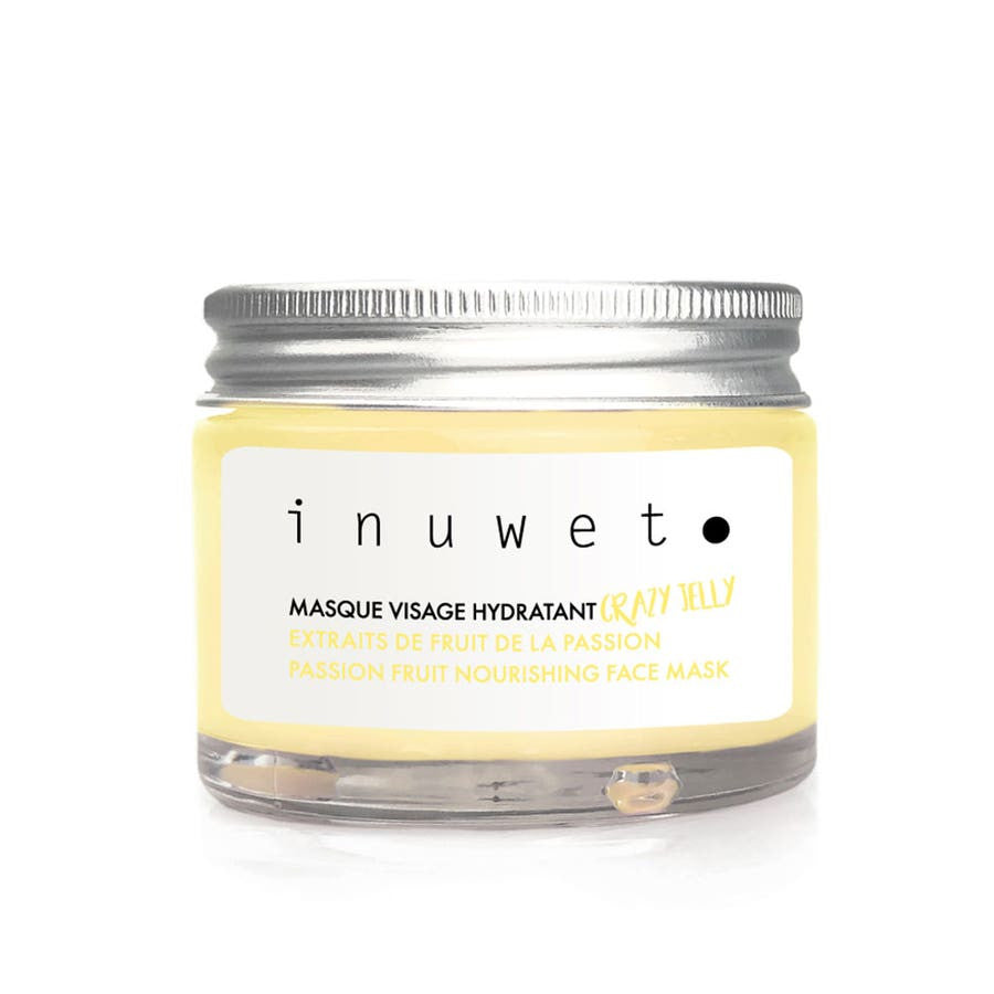 Inuwet Crazy Jelly Natural Hydrating Face Masks Yellow Pineapple Perfumes 50ml (1.69fl oz)