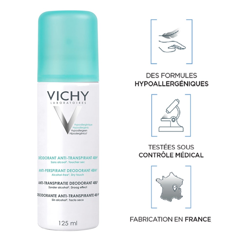 Vichy Deodorants Deodorant Anti Perspirant Spray 125ml (4.23fl oz)