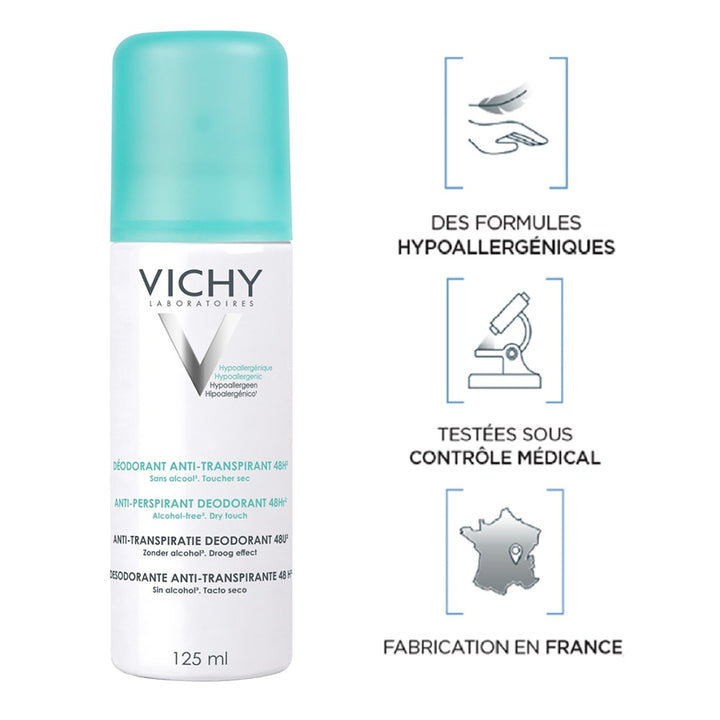 Vichy Deodorants Deodorant Anti Perspirant Spray 125ml (4.23fl oz)