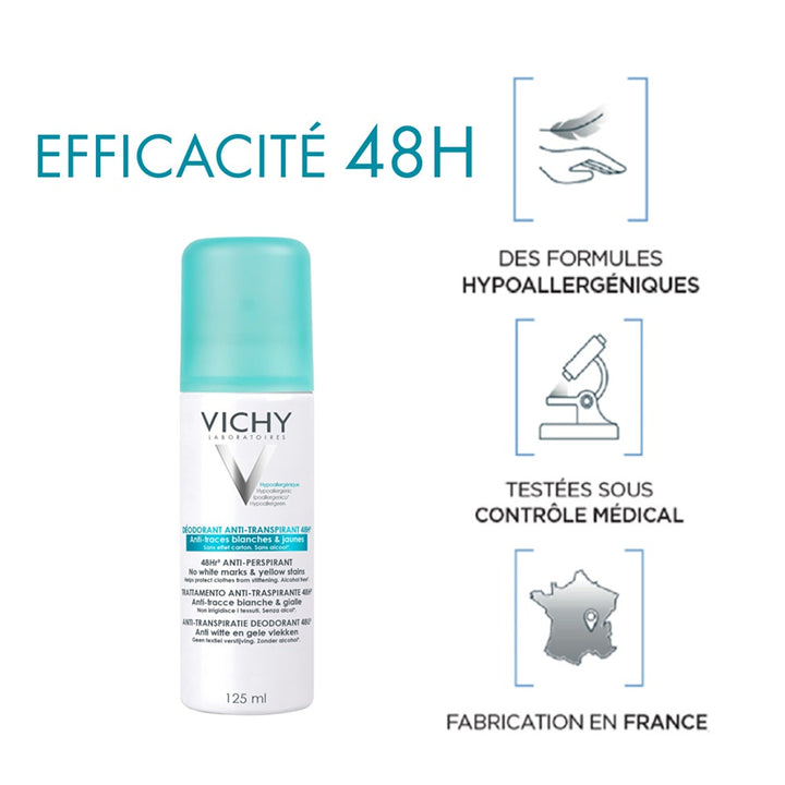 Vichy Deodorants Anti Perspirant Deodorant 48 H Spray 125 ml (4.23fl oz)