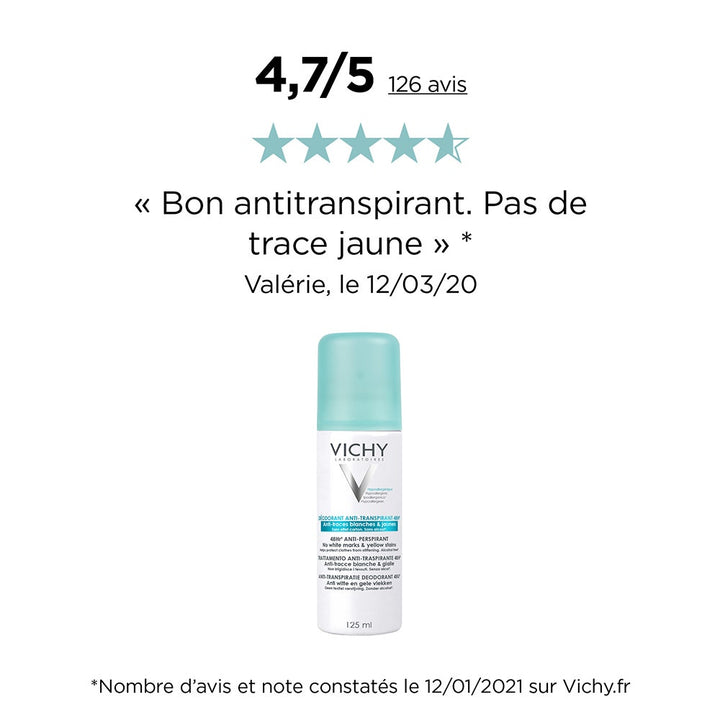 Vichy Deodorants Anti Perspirant Deodorant 48 H Spray 125 ml (4.23fl oz)