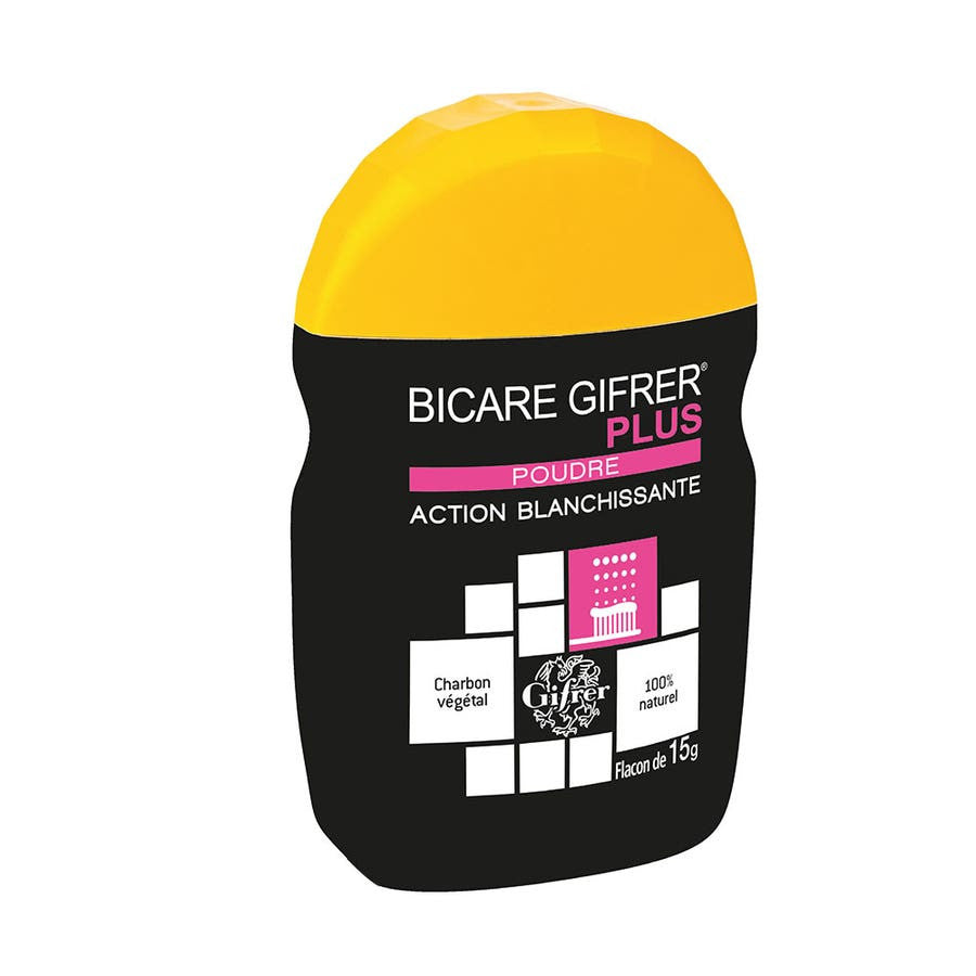 Gifrer Bicare Poudre éclaircissante Plus Charbon Végétal 15g 