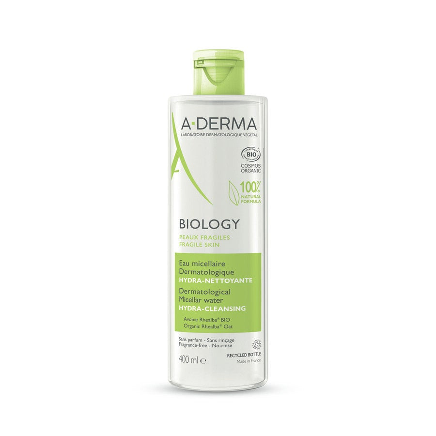 A-Derma Biology Organic Micellar Dermatological Cleansing Water 400ml (13.52fl oz)