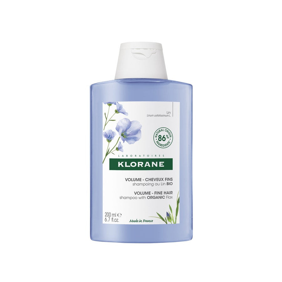 Shampooing Klorane Volumea aux fibres de lin pour cheveux fins 