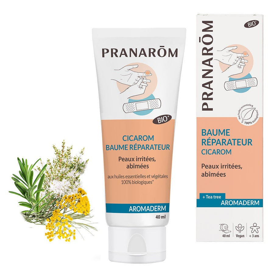 Pranar™m Aromaderm Cicarom Baume Réparateur Bio 40 ml (1,35 fl oz) 