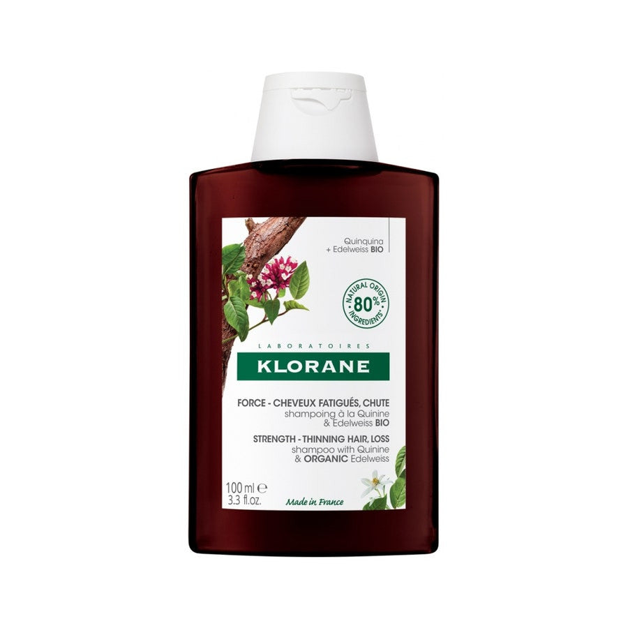 Shampooing fortifiant à la quinine et à l'edelweiss bio Klorane pour cheveux fins et cassants 