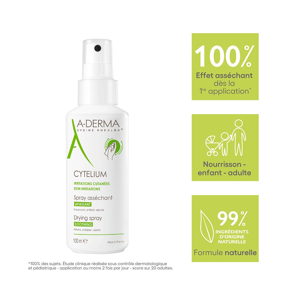 A-Derma Cytelium Drying Spray 100ml (3.38fl oz)