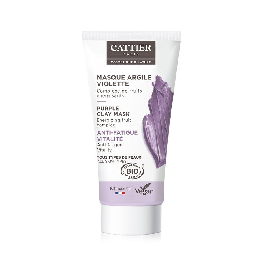 Mini Masque à l'Argile Violette Bio Cattier 30 ml 