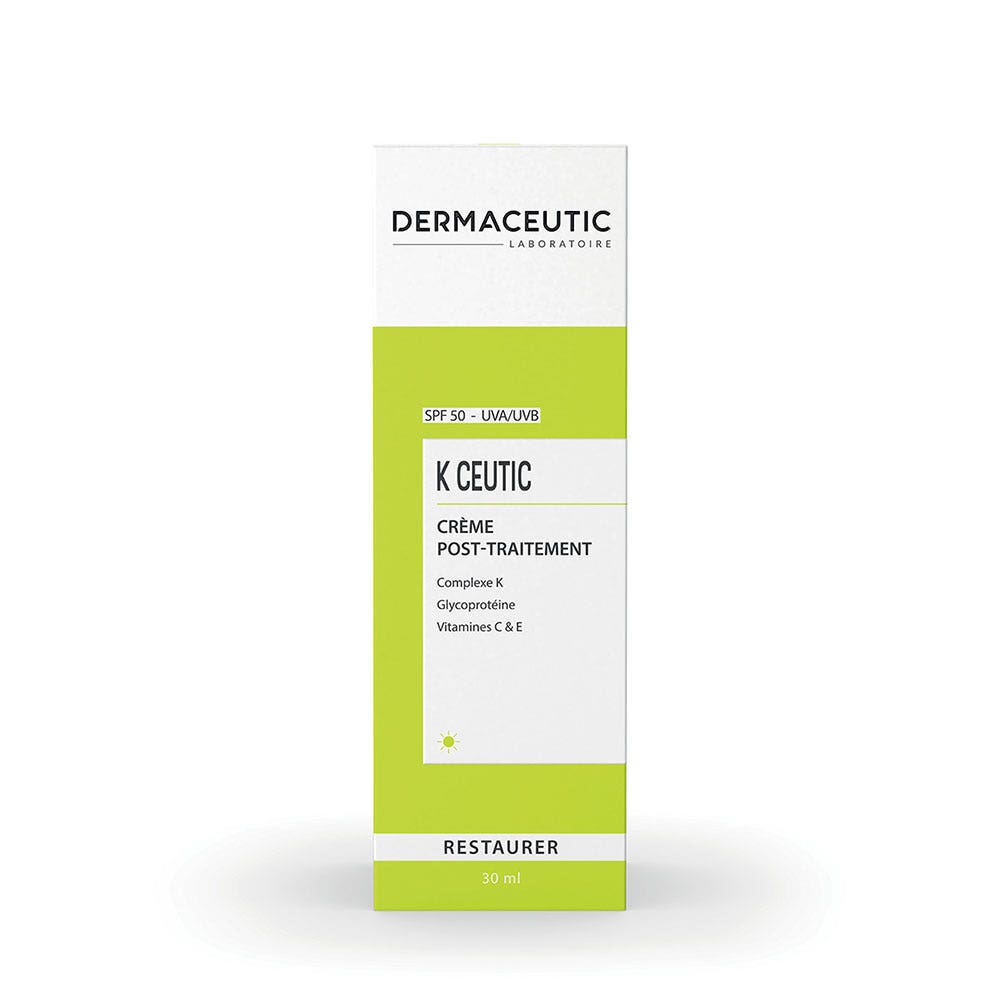 Dermaceutic K Ceutic Post-Treatment SPF50 Cream restores skin after treatments 30ml (1.01fl oz)