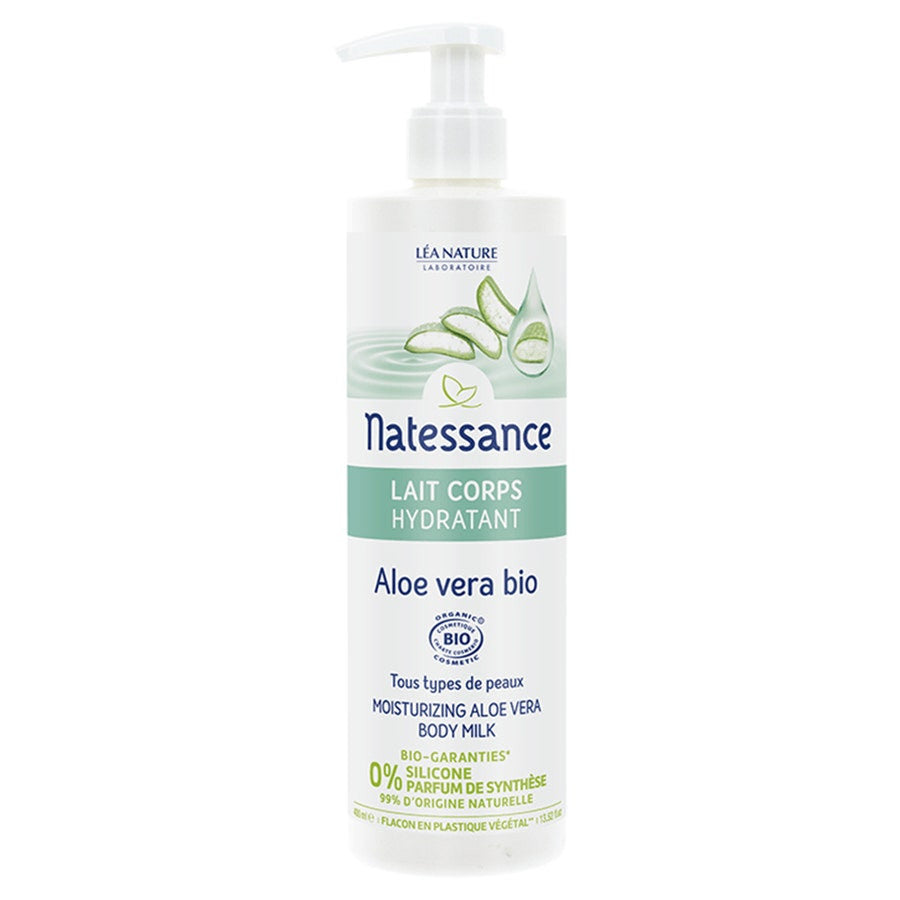 Natessance Organic Aloe Vera Moisturizing Body Milk 400ml (13.52fl oz)