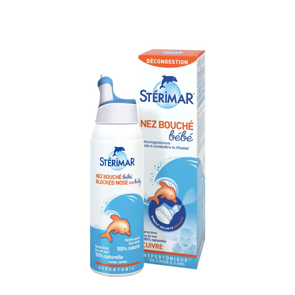Sterimar Child Blocked Nose Enrichie en cuivre 100ml (3.38fl oz)