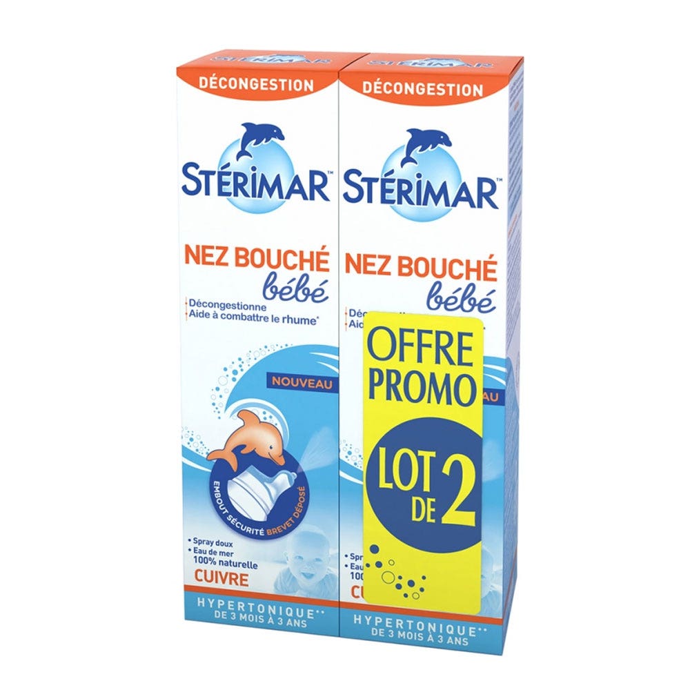 Sterimar Stuffy Baby Nose Gentle Spray Spray doux 2x100ml (3.38fl oz)