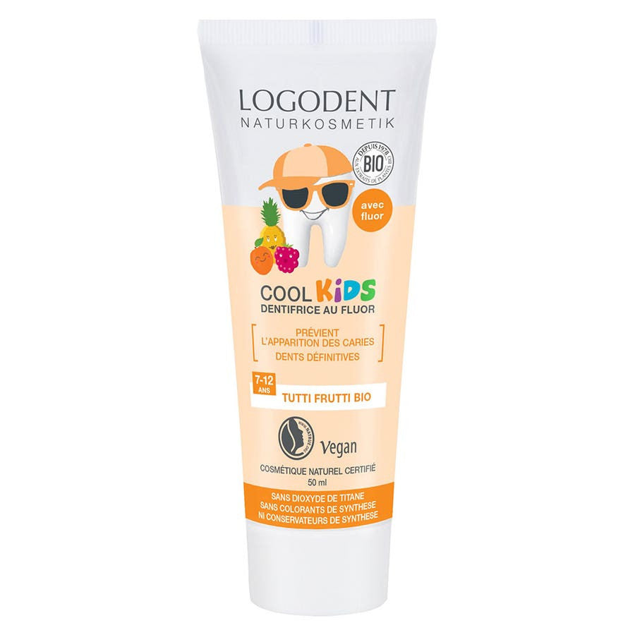 Logona Logodent Cool Kids Tutti Frutti Fluoride Gel Toothpaste 50ml (1.69 fl oz)