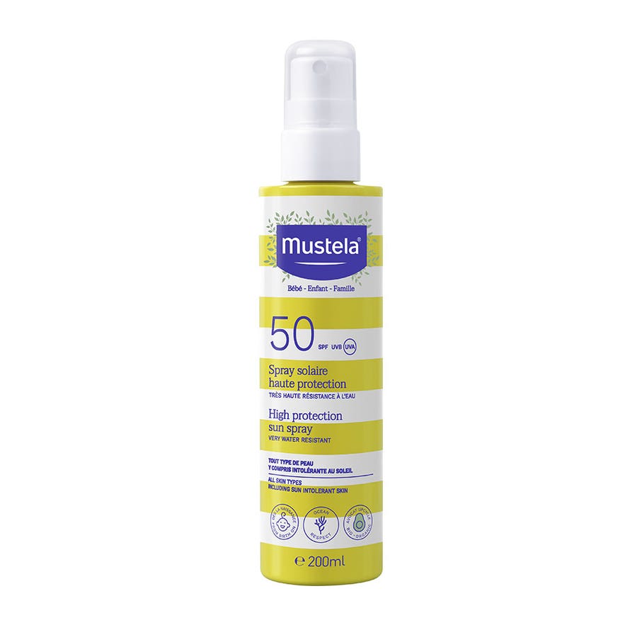 Mustela High Protection Sun Spray SPF50 200ml (6.76fl oz)