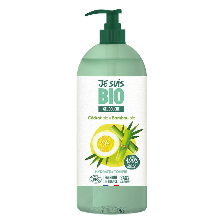 Je suis Bio Gel Douche Cèdre et Bambou 1L (33,81fl oz) 